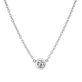 Bezel Set Diamond Pendant (0.20ct) - Dracakis Jewellers